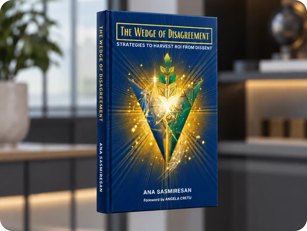 The Wedge of Disagreement book by Ana Sasmiresan, leadership book on staying in the tension